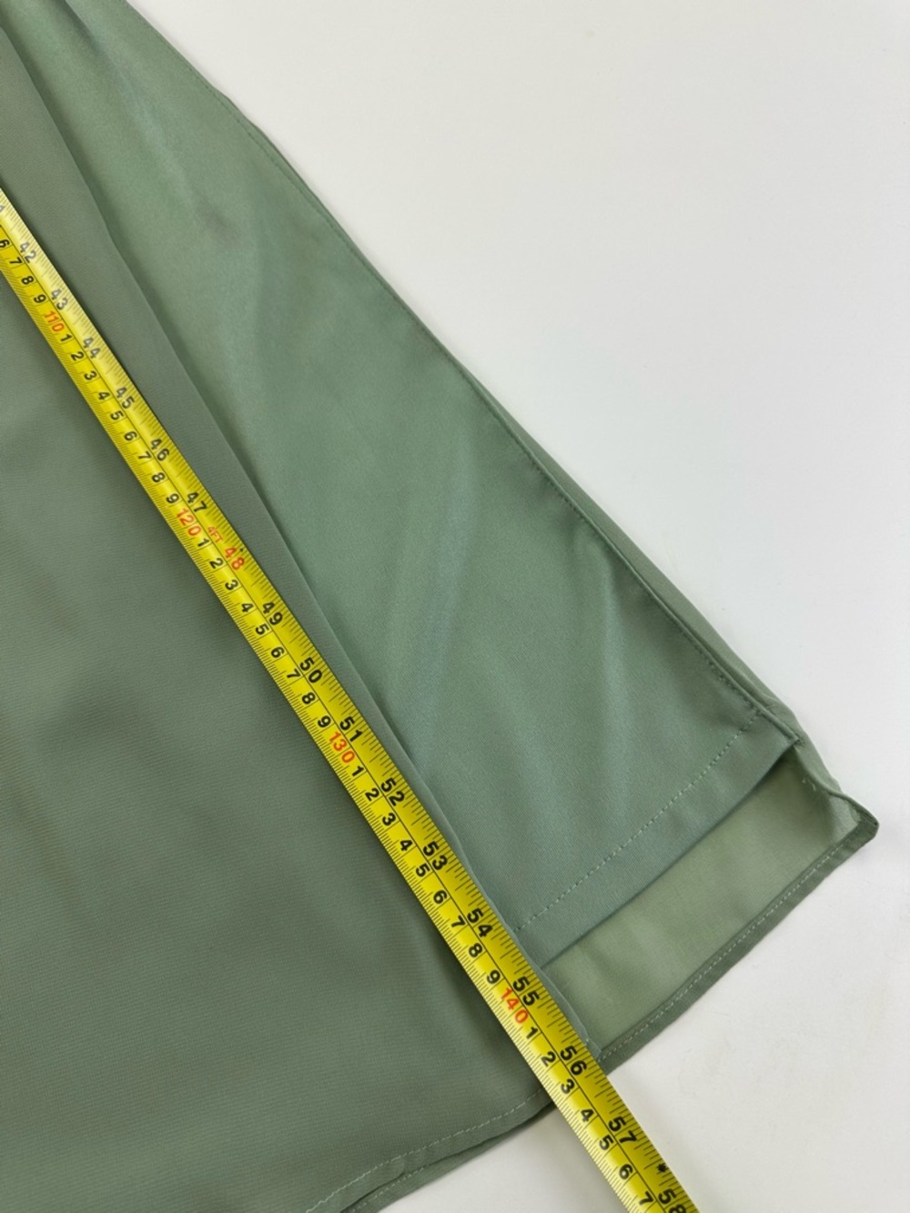 Lulus Classic Elegance Sage Chiffon Sleeveless Mock Neck Maxi Dress Small - Picture 12 of 15